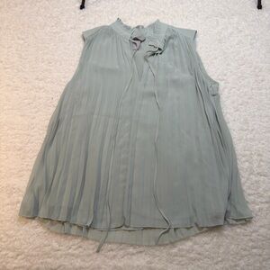 H&M Womens Elegant Pleated Sleeveless Blouse Size Small